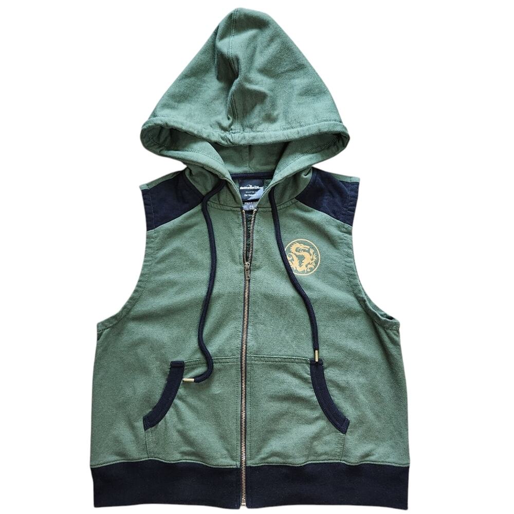 Destination Disney MULAN green hooded vest size S